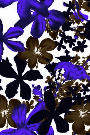 抽象花卉印花华亿平台图片