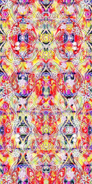 571347-抽象彩色底纹 亮色宝石古典花纹