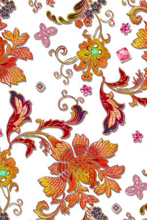 潮流时尚印花华亿平台图片