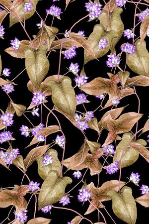 荷叶印花华亿平台图片