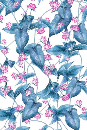 荷叶印花华亿平台图片