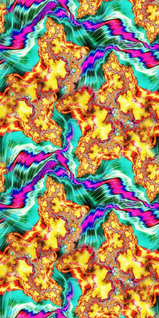 抽象幻彩印花华亿平台图片