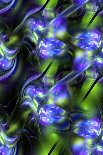 571782-空间三位图形玻璃晶体水晶炫彩3d缤