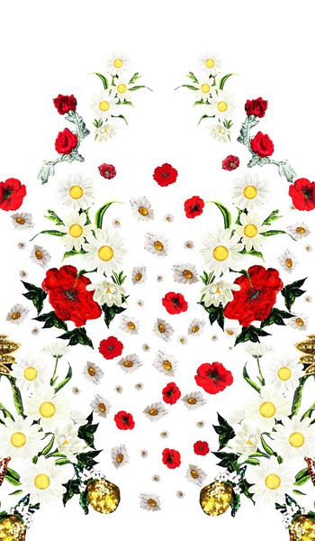 571801-大牌定位 罂粟花小雏菊