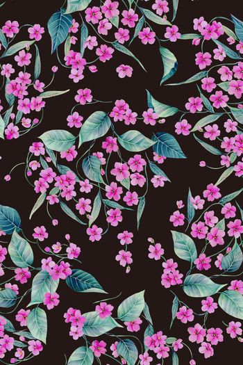 手绘花印花华亿平台图片