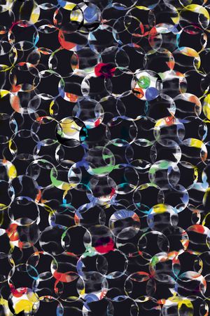 彩色抽象圆圈印花华亿平台图片