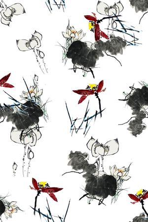 中国风印花华亿平台图片