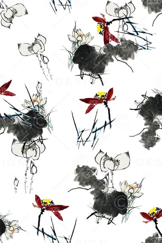 中国风印花华亿平台图片