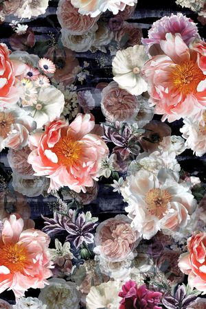 抽象 时尚印花华亿平台图片