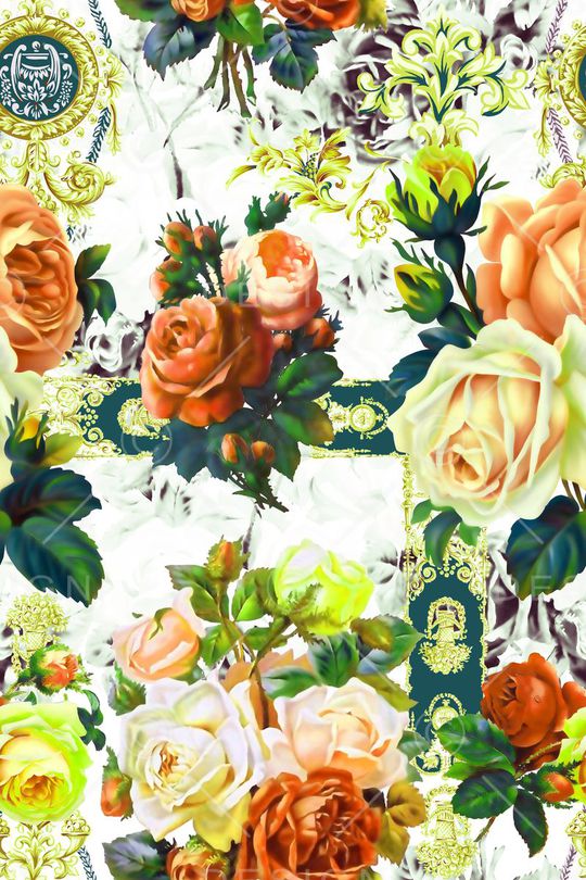 复古印花华亿平台图片