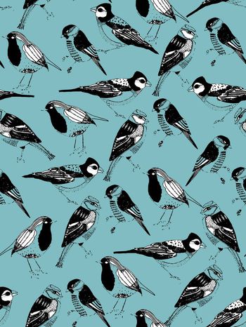 571956-时尚潮流大牌趣味动物小鸟男装图案