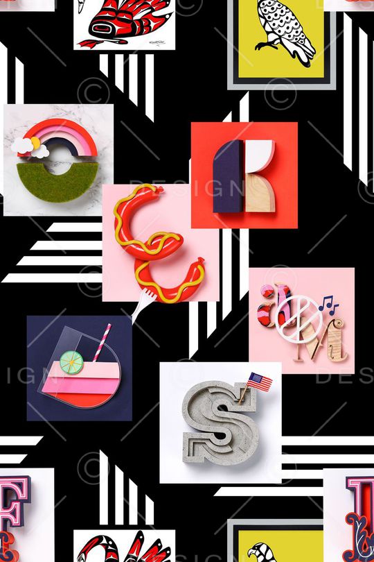 抽象印花华亿平台图片