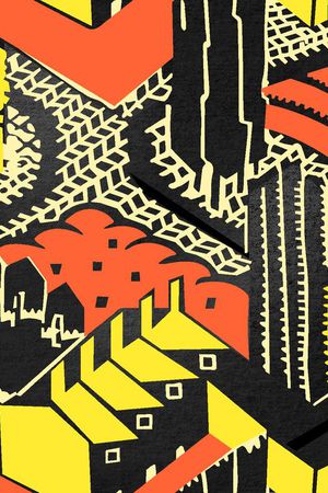 复古印花华亿平台图片