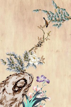 中国风印花华亿平台图片