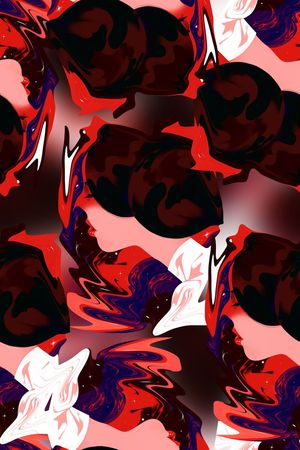 手绘油画印花华亿平台图片