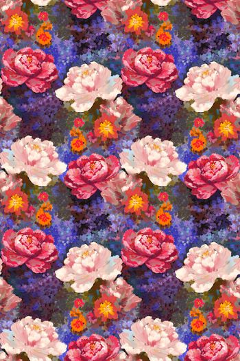 572089-cp原创手绘油画之花卉