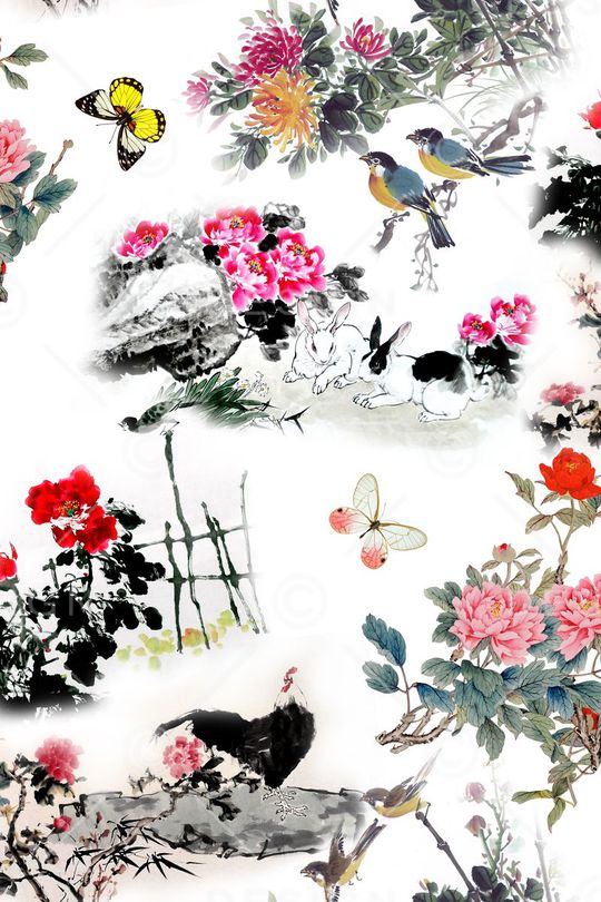 中国风印花华亿平台图片