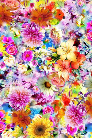 数码绚丽印花华亿平台图片