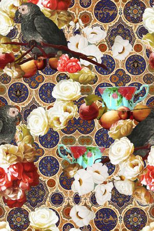 复古印花印花华亿平台图片