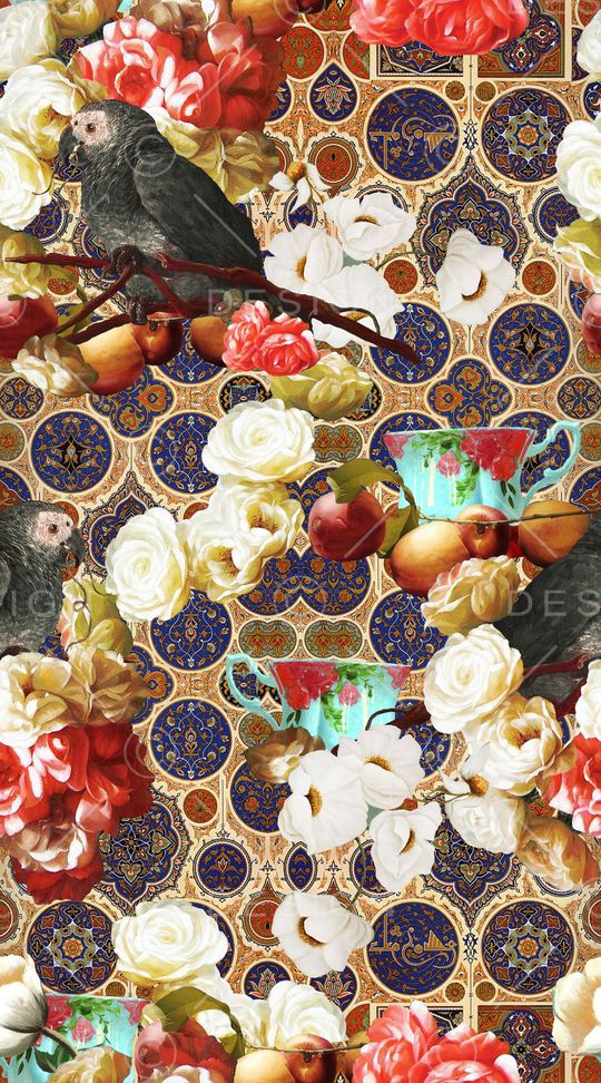 复古印花印花华亿平台图片