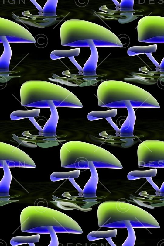 蘑菇印花华亿平台图片