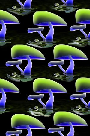 蘑菇印花华亿平台图片