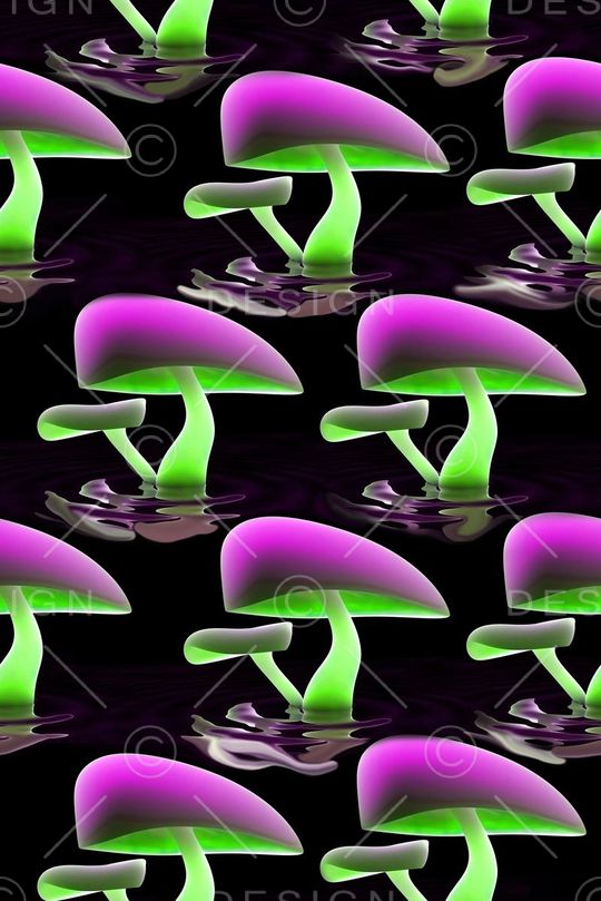 蘑菇印花华亿平台图片