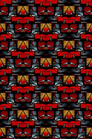 复古印花华亿平台图片