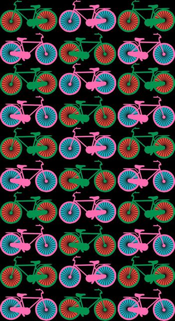 572283-运动时尚写意自行车时尚服饰印花