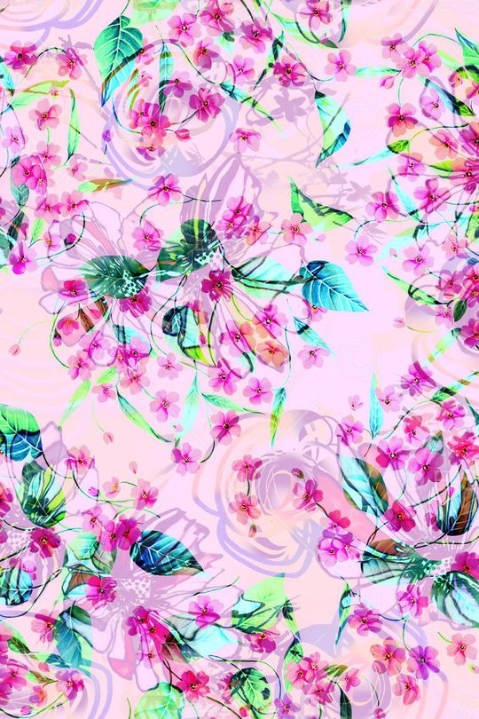 抽象花印花华亿平台图片