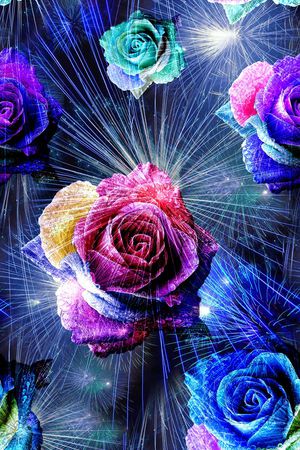 抽象印花华亿平台图片