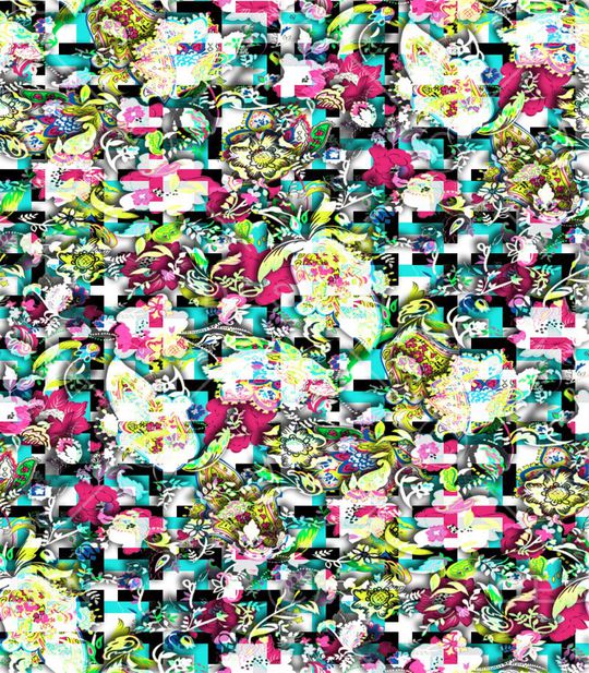 抽象印花华亿平台图片