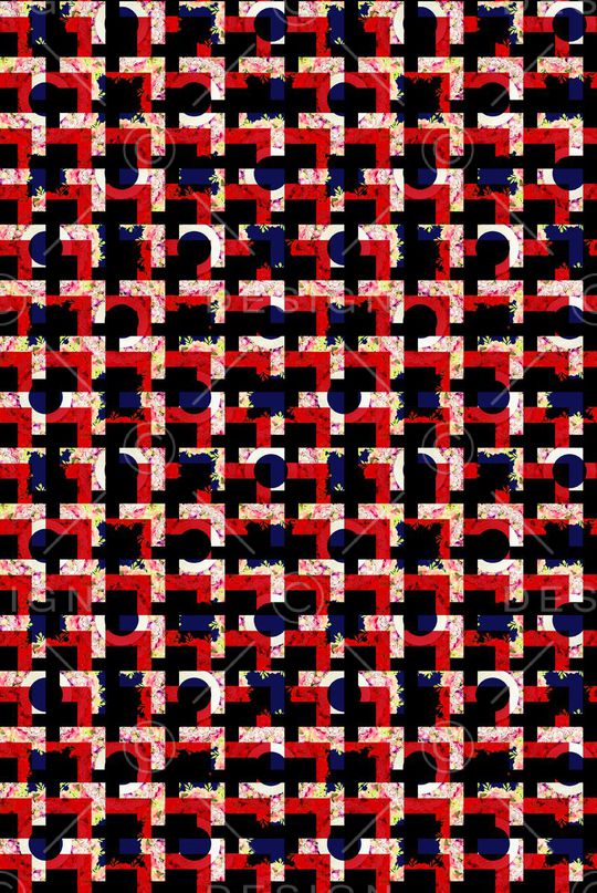 潮流时尚印花华亿平台图片