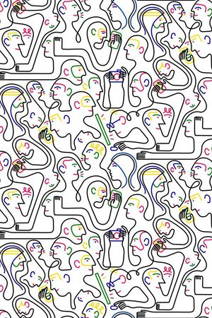 抽象印花华亿平台图片