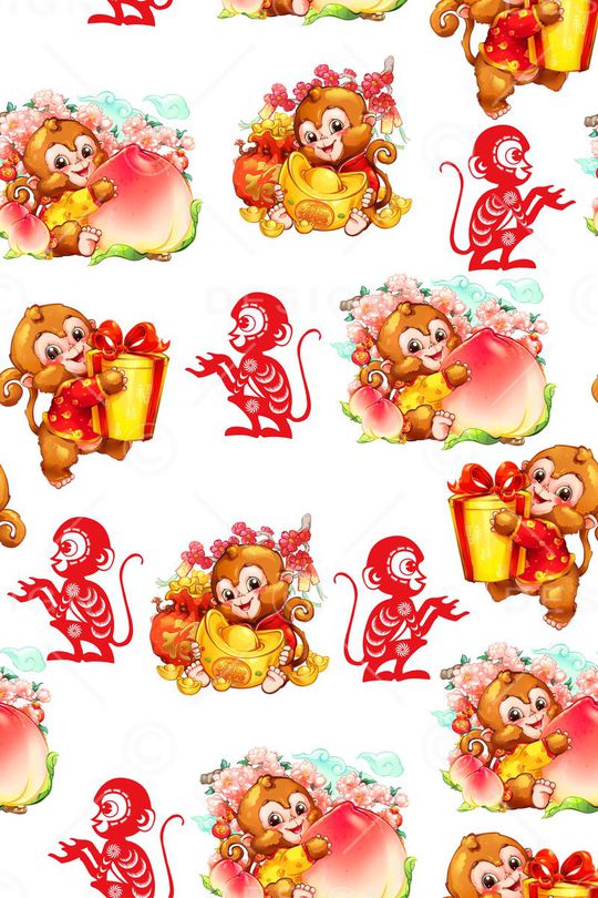 猴子印花华亿平台图片