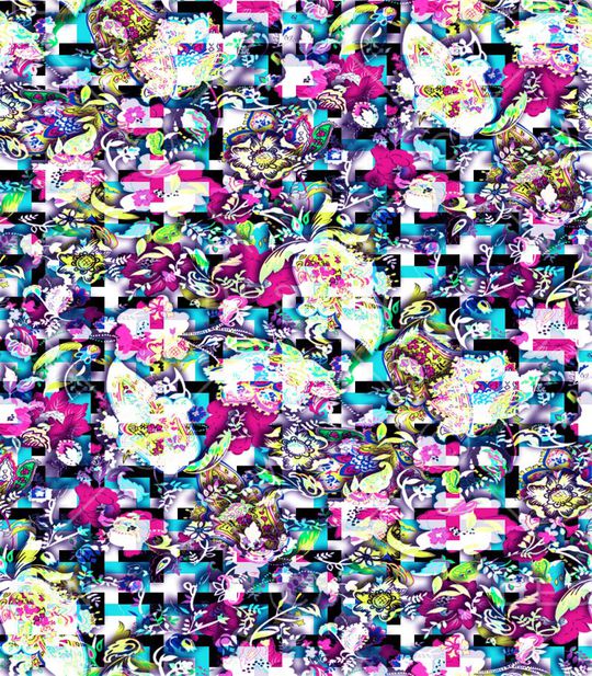 抽象印花华亿平台图片