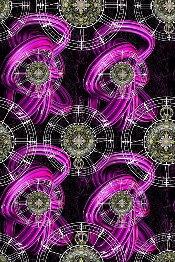 572487-炫彩时尚复古宫廷怀表几何图案