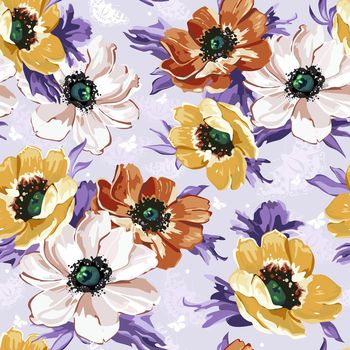 572502-时尚花卉家纺图案四方连续 