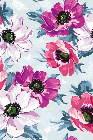 时尚花卉印花华亿平台图片