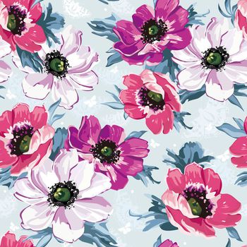 572503-时尚花卉家纺图案四方连续 