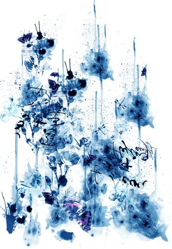 572524-水彩画女装 定位花中国风