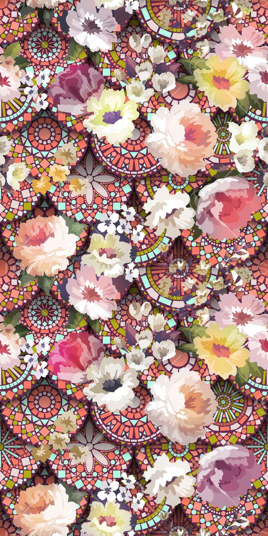 花卉印花华亿平台图片