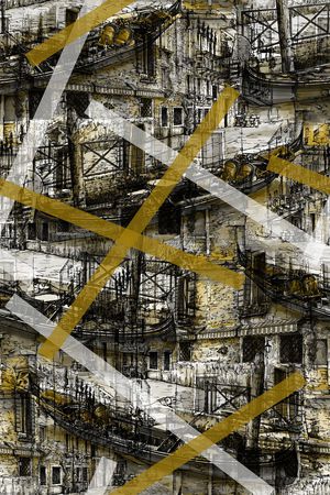 L.D~抽象印花华亿平台图片