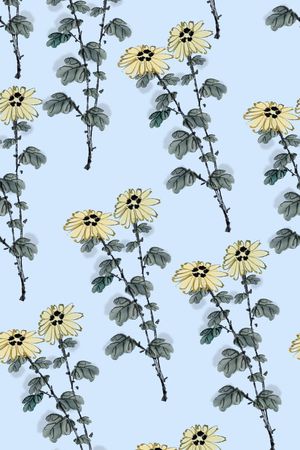 水墨印花华亿平台图片