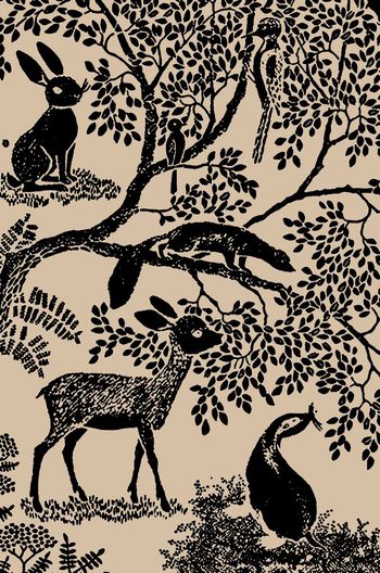 572916-复古风潮动物王国定位男装图案