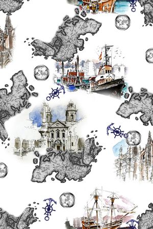 休闲风印花华亿平台图片