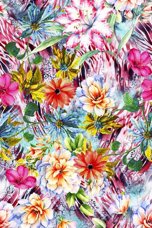 动物纹印花华亿平台图片