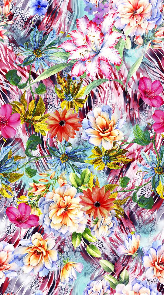 动物纹印花华亿平台图片