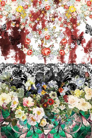 格纹印花华亿平台图片