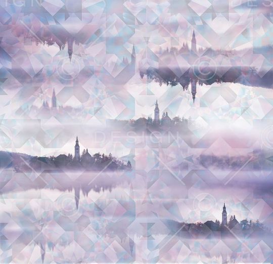 倒影印花华亿平台图片